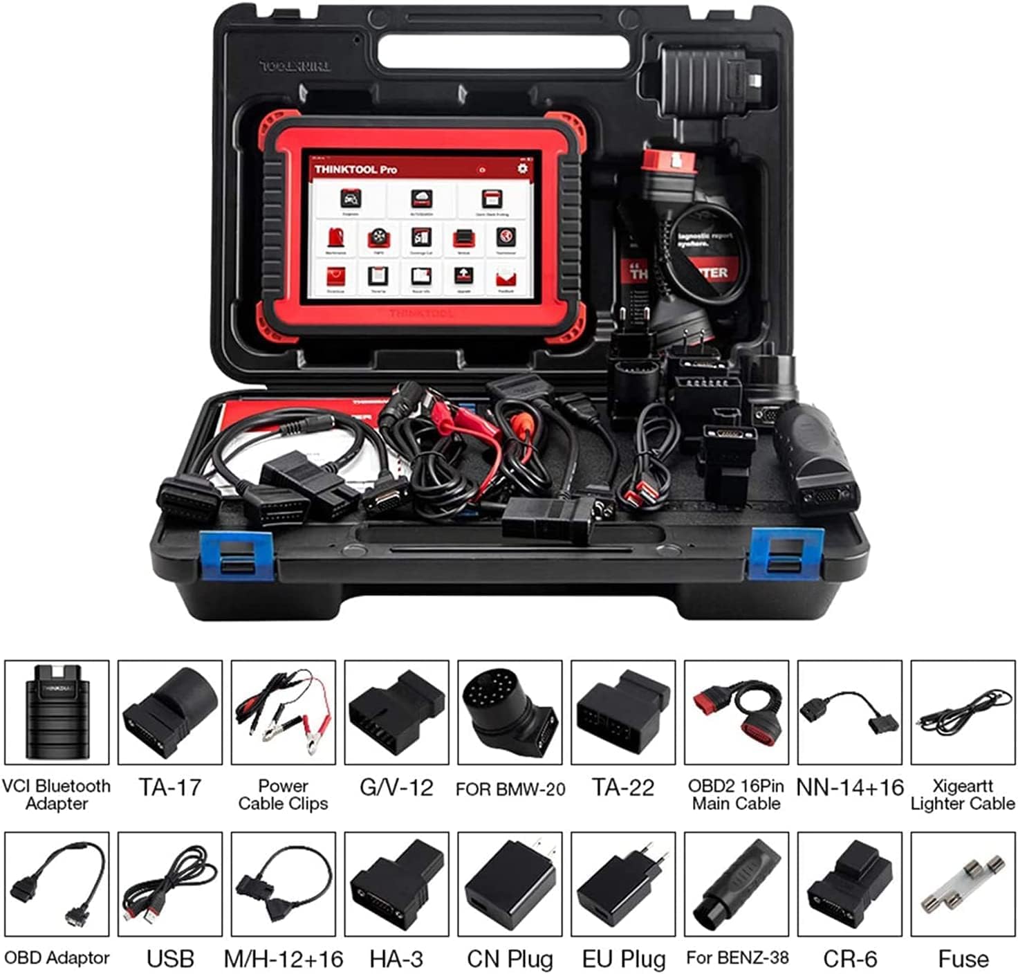 Thinktool Pro Bluetooth 車両スキャナー,OBD2,Vciアダプタ Amazon.co.jp: Thinktool Pro 双方向スキャナー Thinkcar 全システム